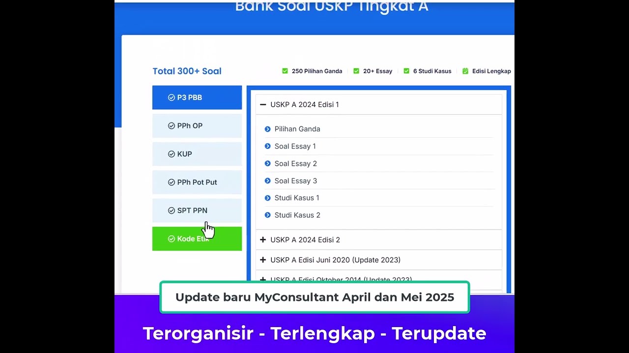 Update MyConsultant 2025